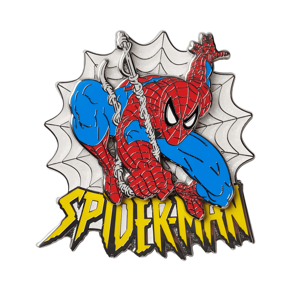 Spider-Man web swinging Disney pin