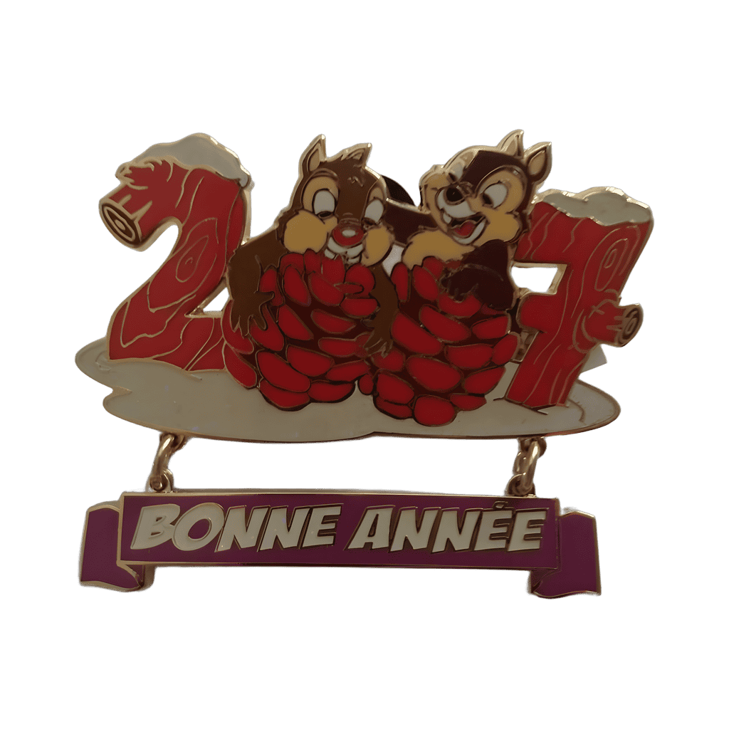 Bonne Année 2007 - Chip 'n' Dale Disney pin