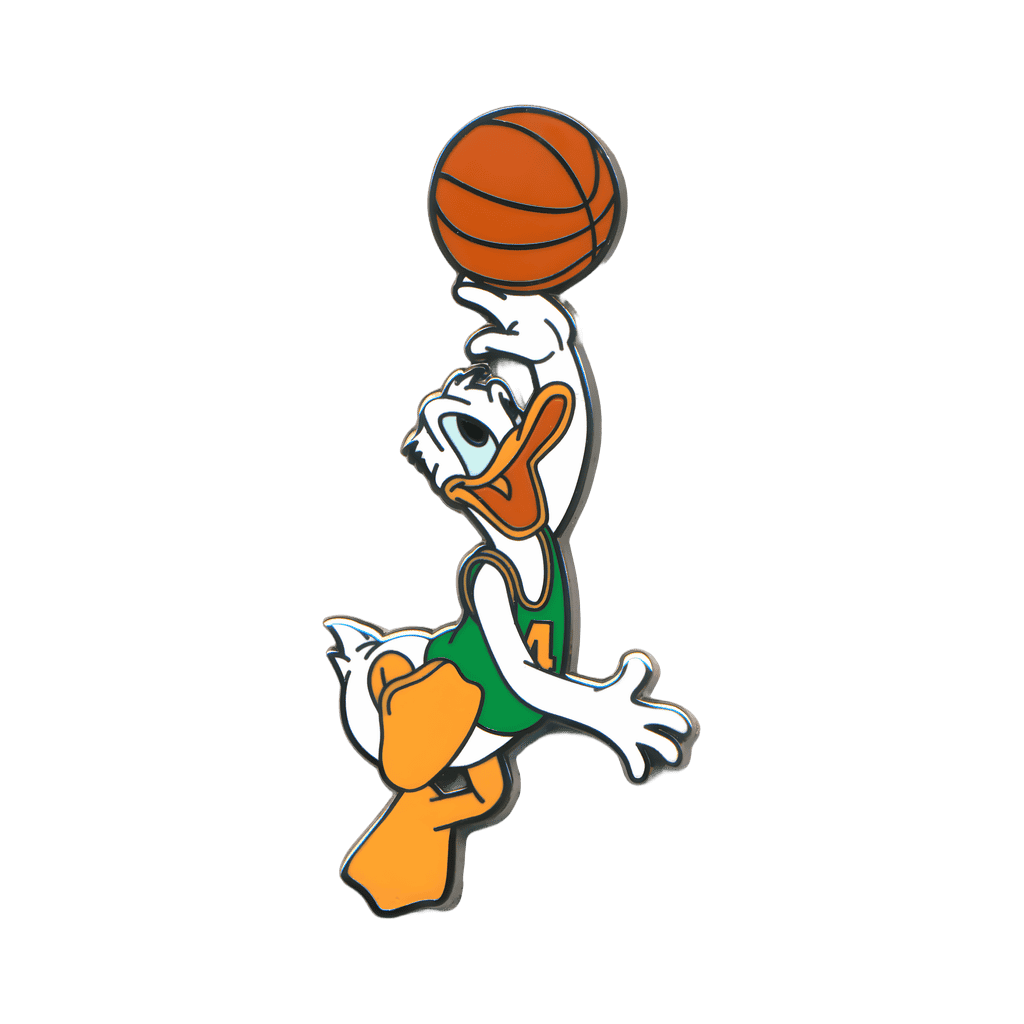Donald Going in for a Lay-up Disney pin