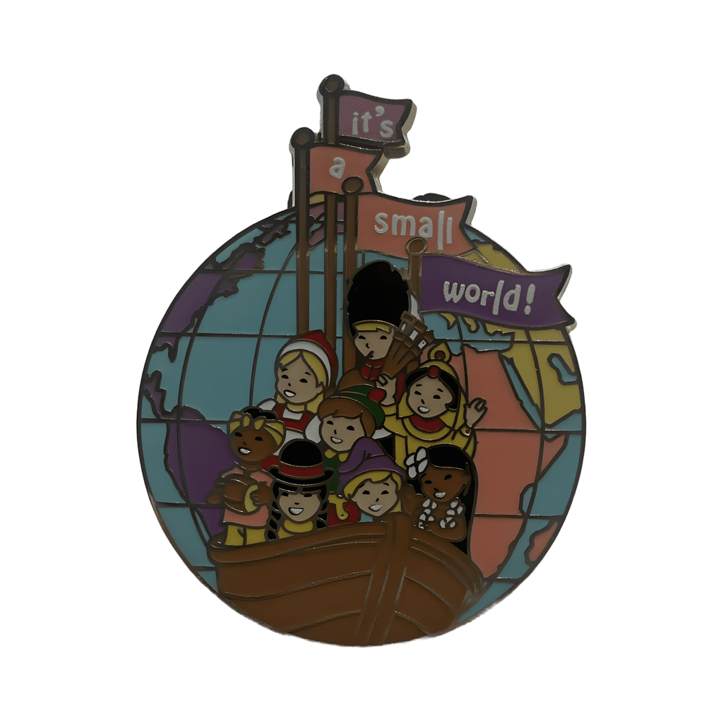 it’s a small world Boat on Globe Disney pin
