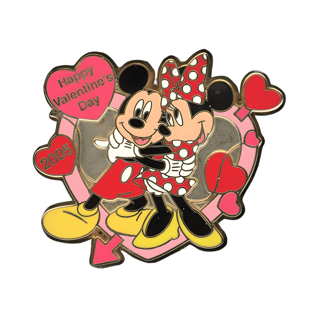 Valentine’s Day 2005 - Minnie and Mickey Disney pin