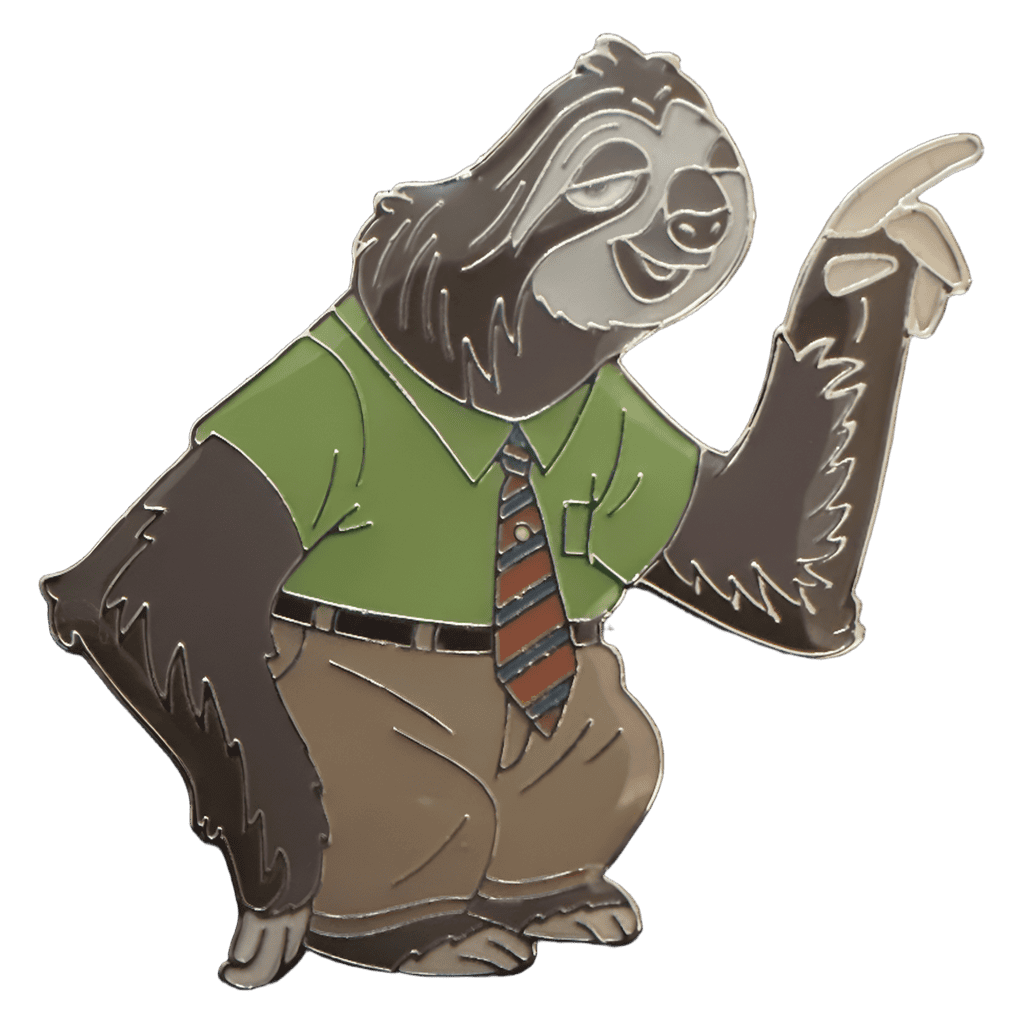 Flash Slothmore Disney pin