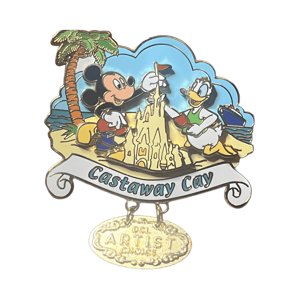 DCL - April/May 2003 Artist Choice Dangle Castaway Cay Disney pin