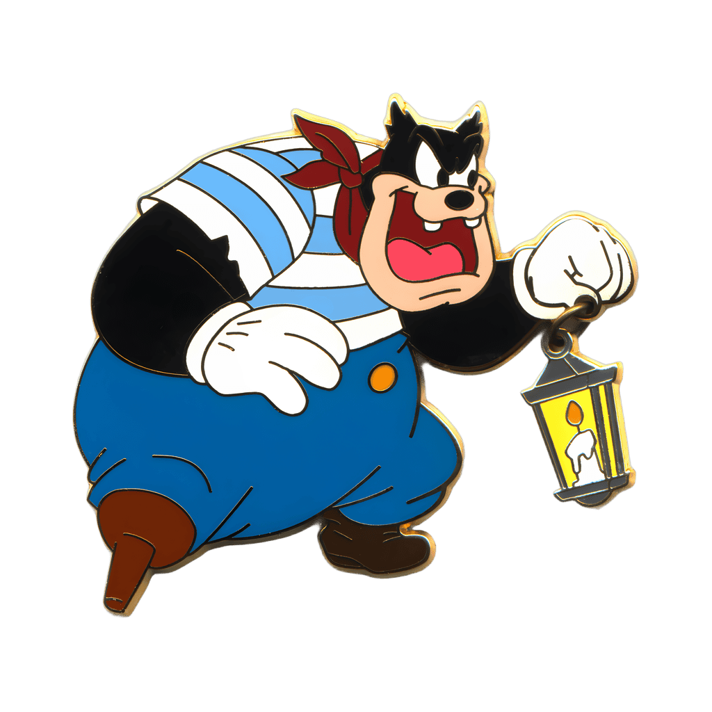 Peg Leg Pete Holding a Lantern Disney pin