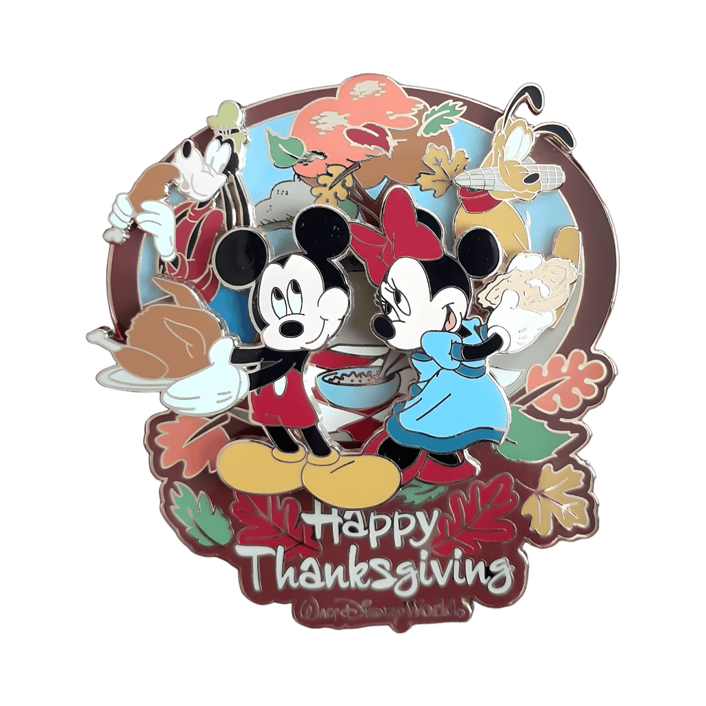 Happy Thanksgiving 2007 - Mickey & Minnie Disney pin