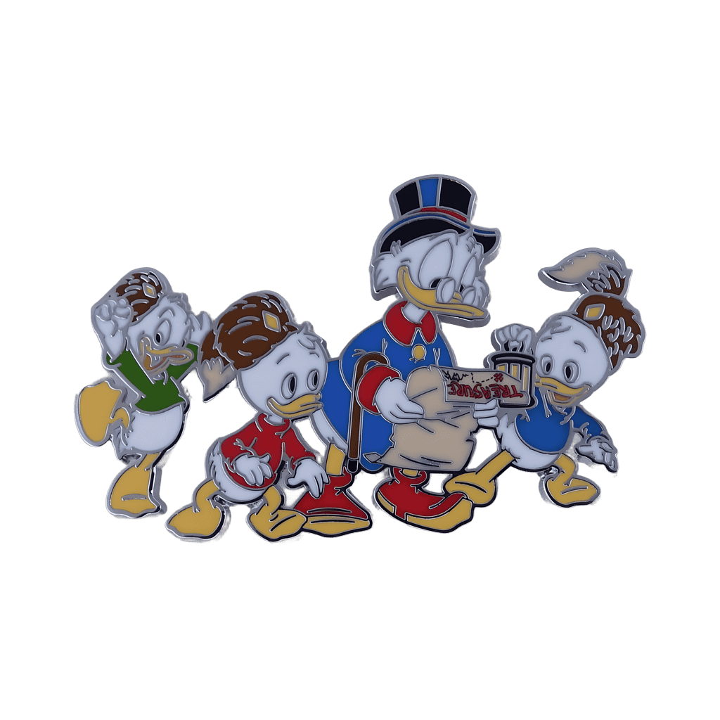 Scrooge McDuck and Huey, Dewey and Louie with Treasure Map Disney pin