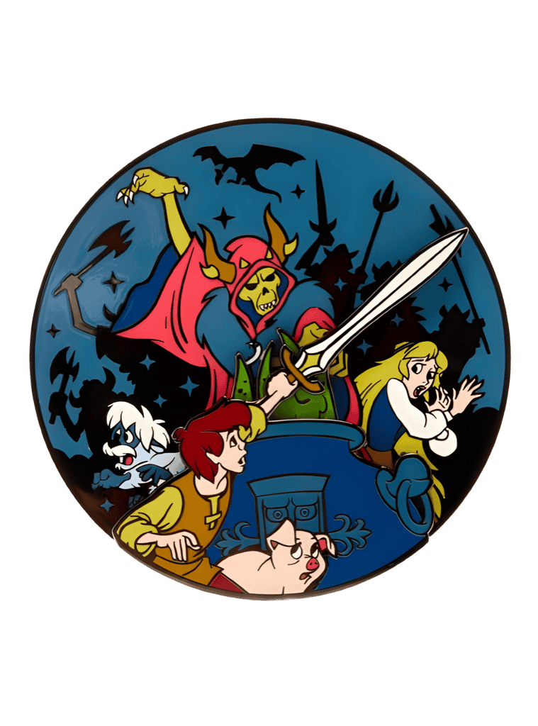 The Black Cauldron Scene - Taran Fights the Horned King Slider Disney pin