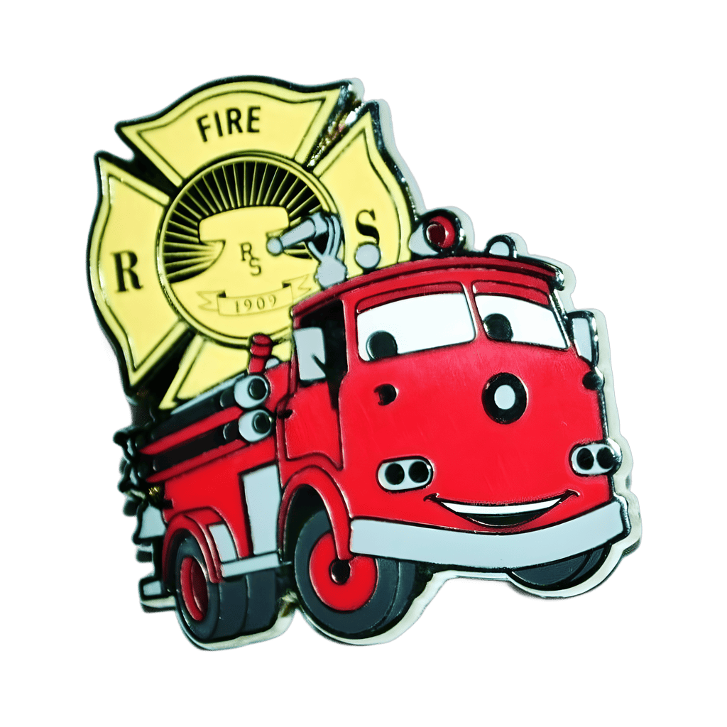 Radiator Springs Fire Department - Red Disney pin