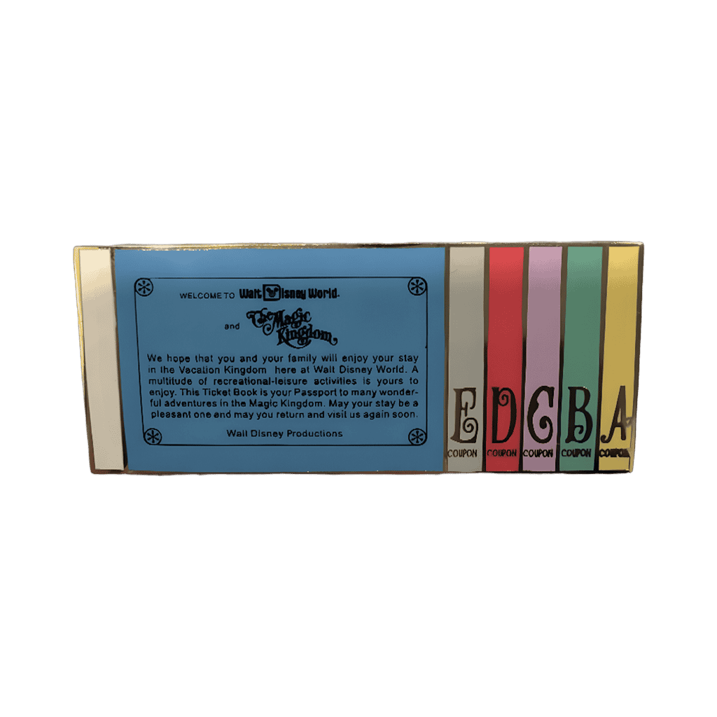Magic Kingdom Ticket Book Disney pin