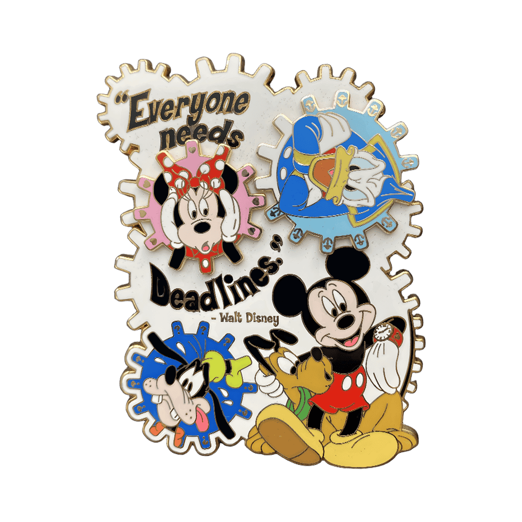 Mickey and Friends Everyone Needs Deadlines Disney pin