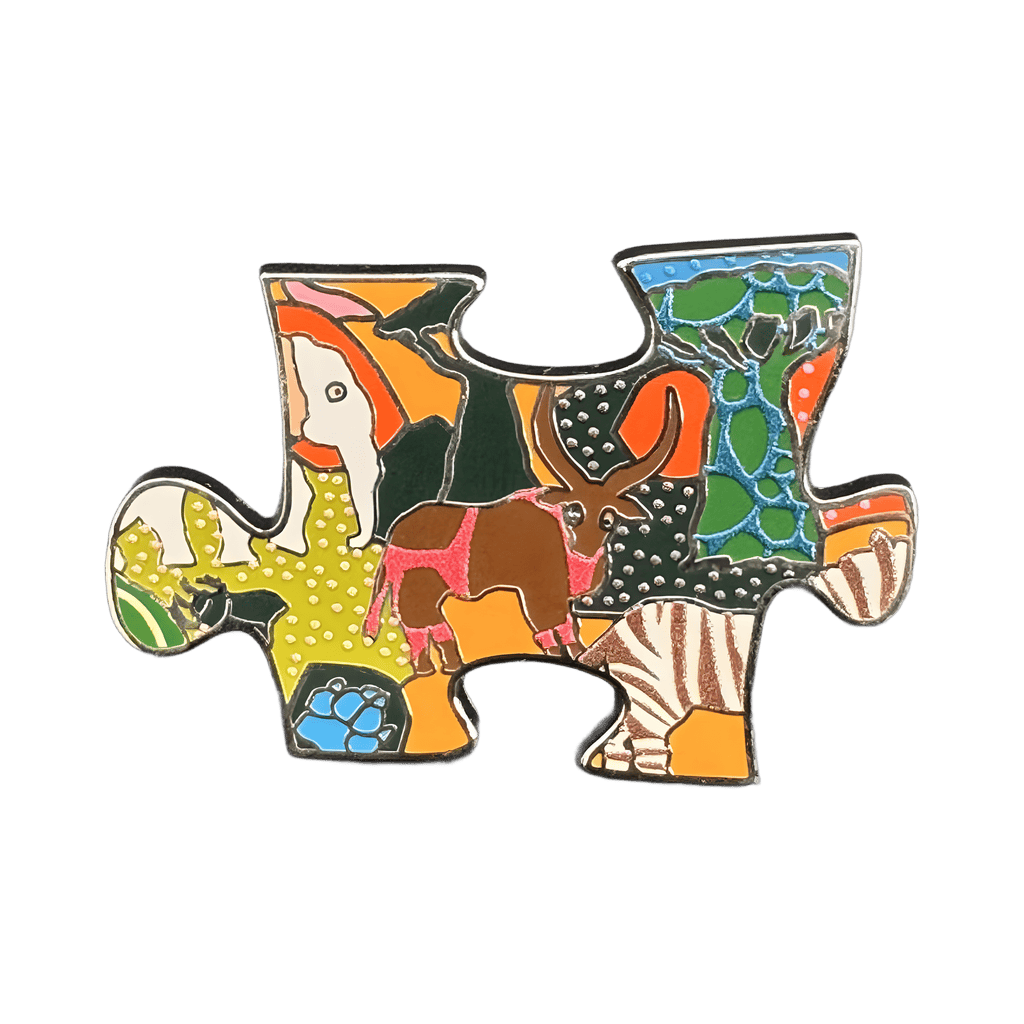 Middle Left Piece — Ankole-Watusi Cattle Disney pin
