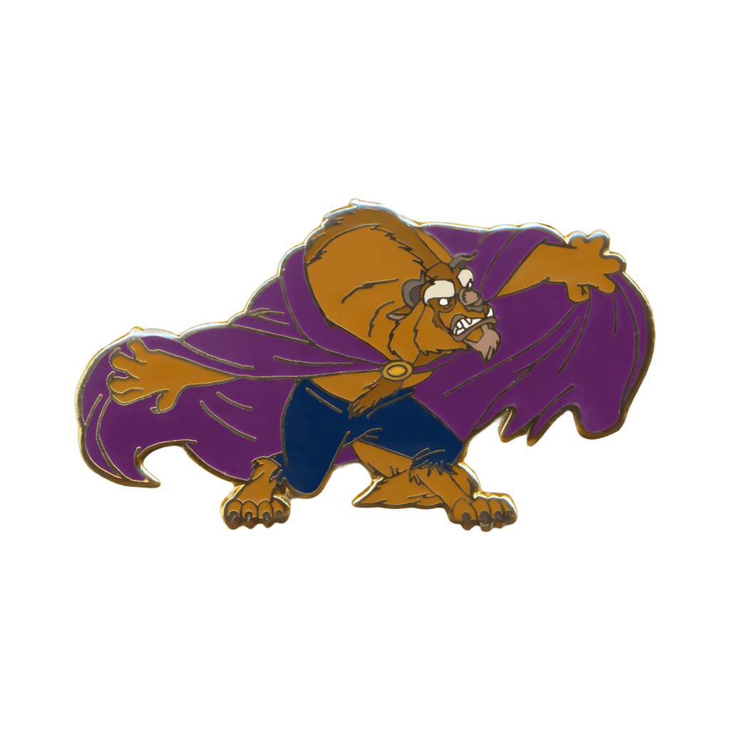 Beast with a Swirling Purple Cape Disney pin