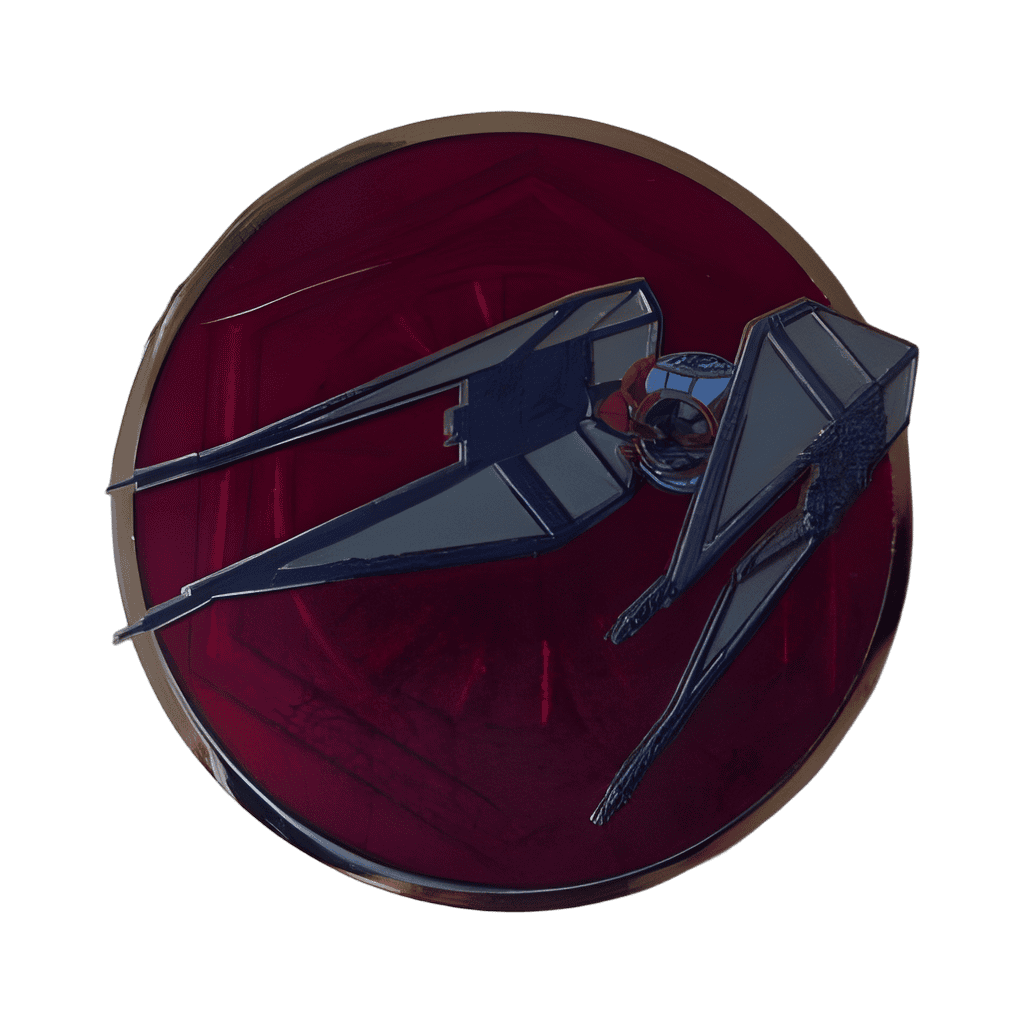 TIE Interceptor Disney pin