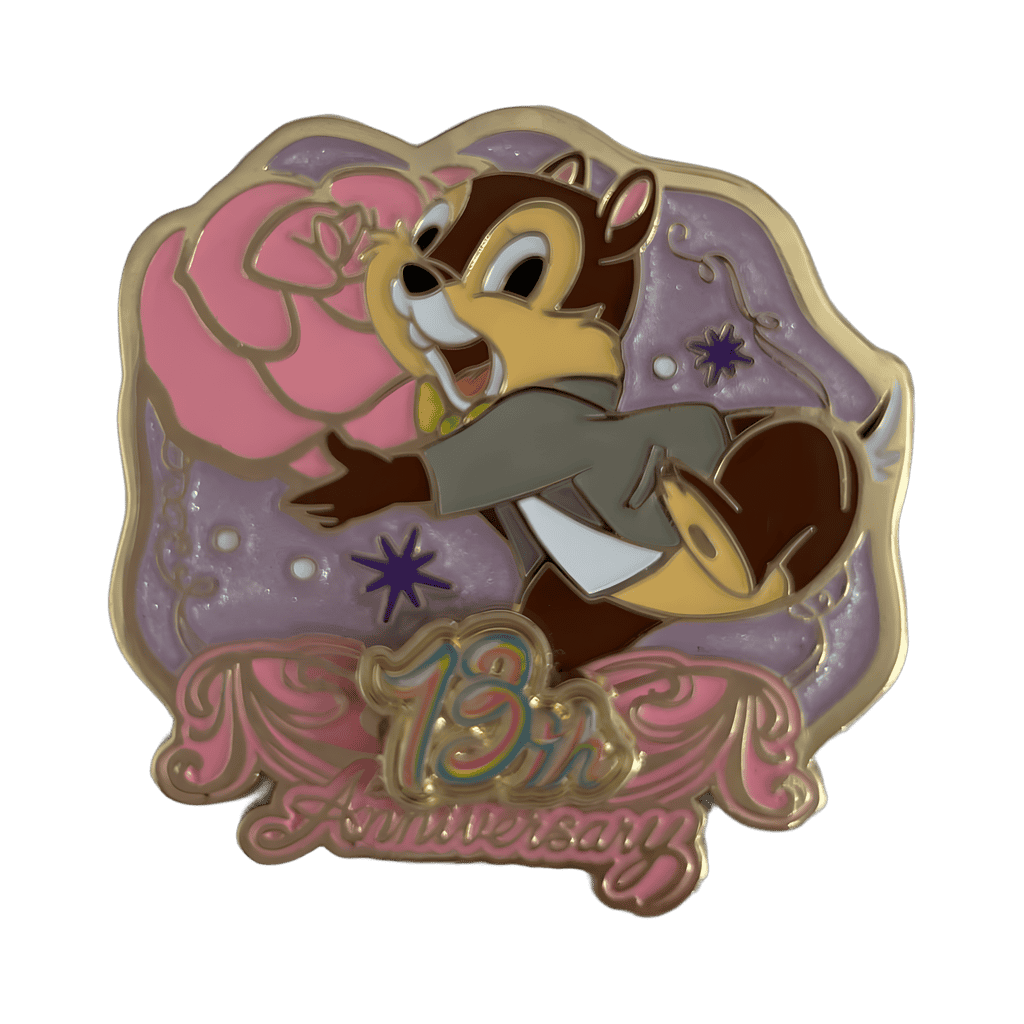 Hong Kong Disneyland 13th Anniversary - Chip Disney pin