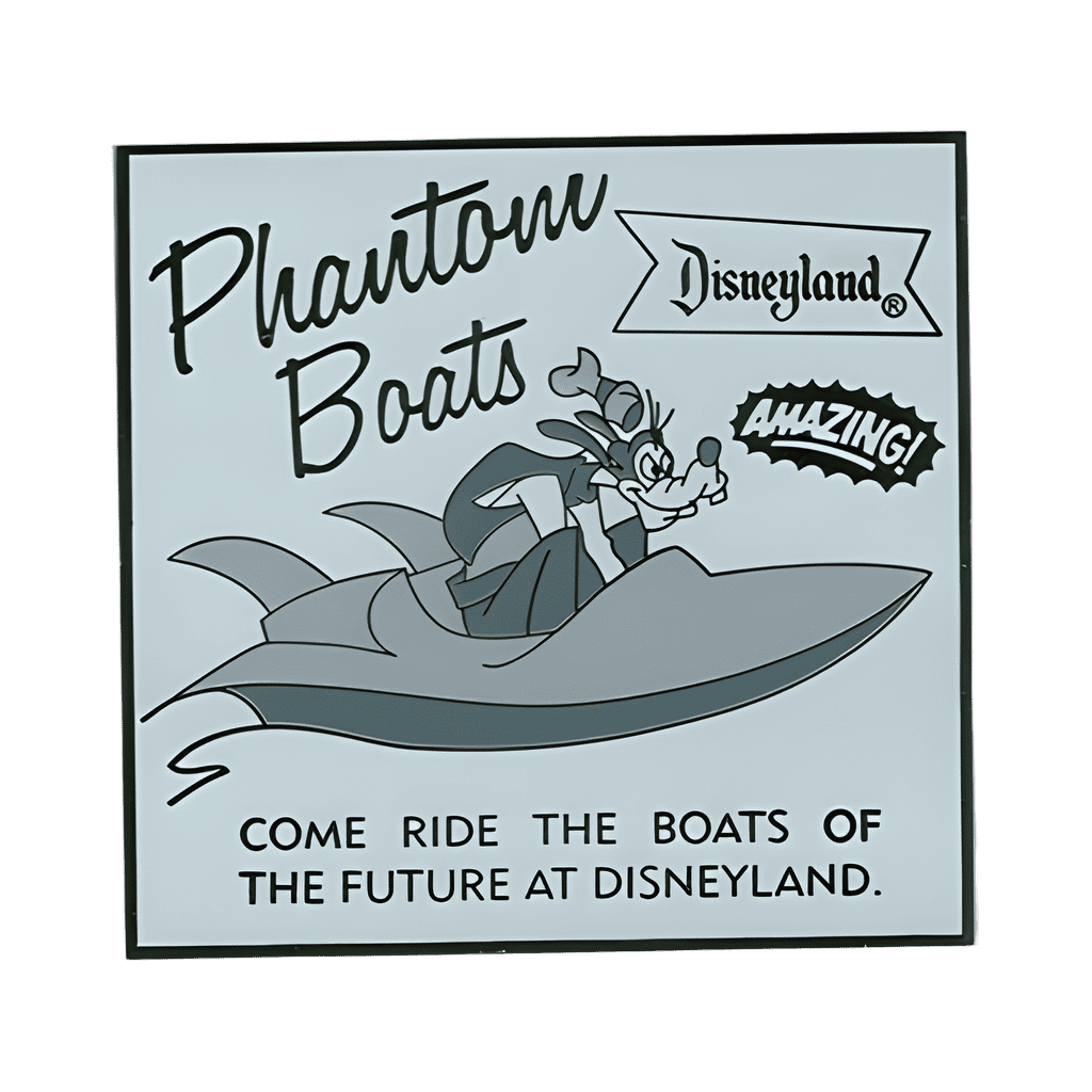 Phantom Boats - Come Ride the Boats of the Future at Disneyland - Goofy Disney pin
