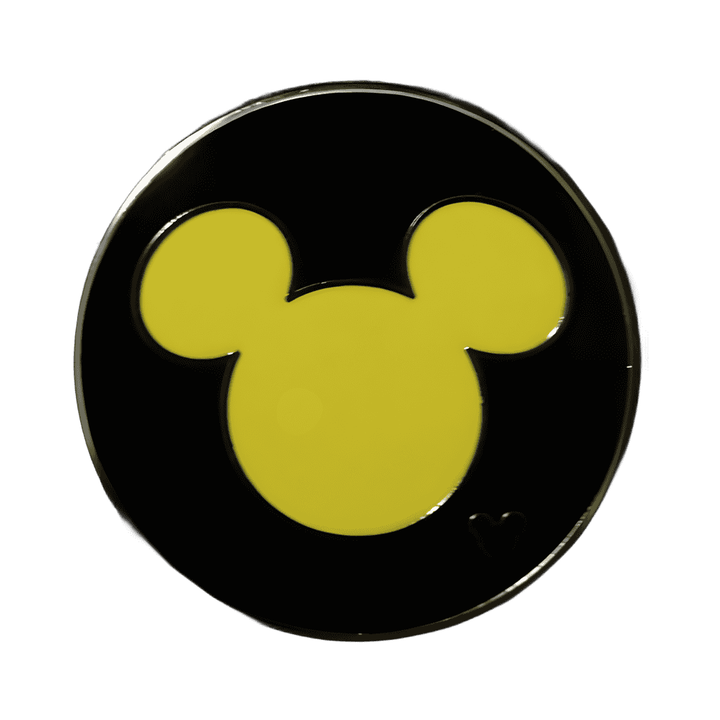 Yellow Mickey Ear Icon Disney pin