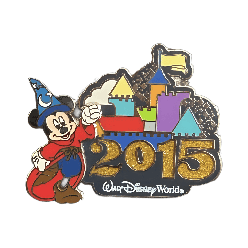 2015 Dated Logo with Sorcerer Mickey *ALTERNATE VERSION* Disney pin