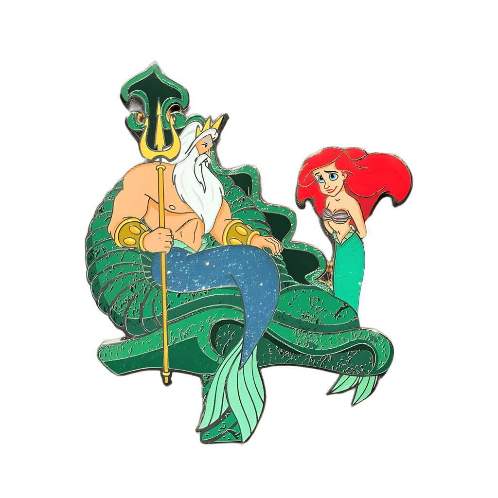 Ariel and King Triton Disney pin