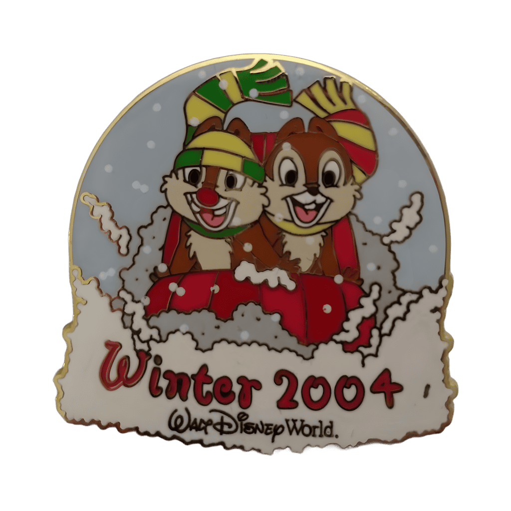 Sledding winter #2 Chip dale Disney pin