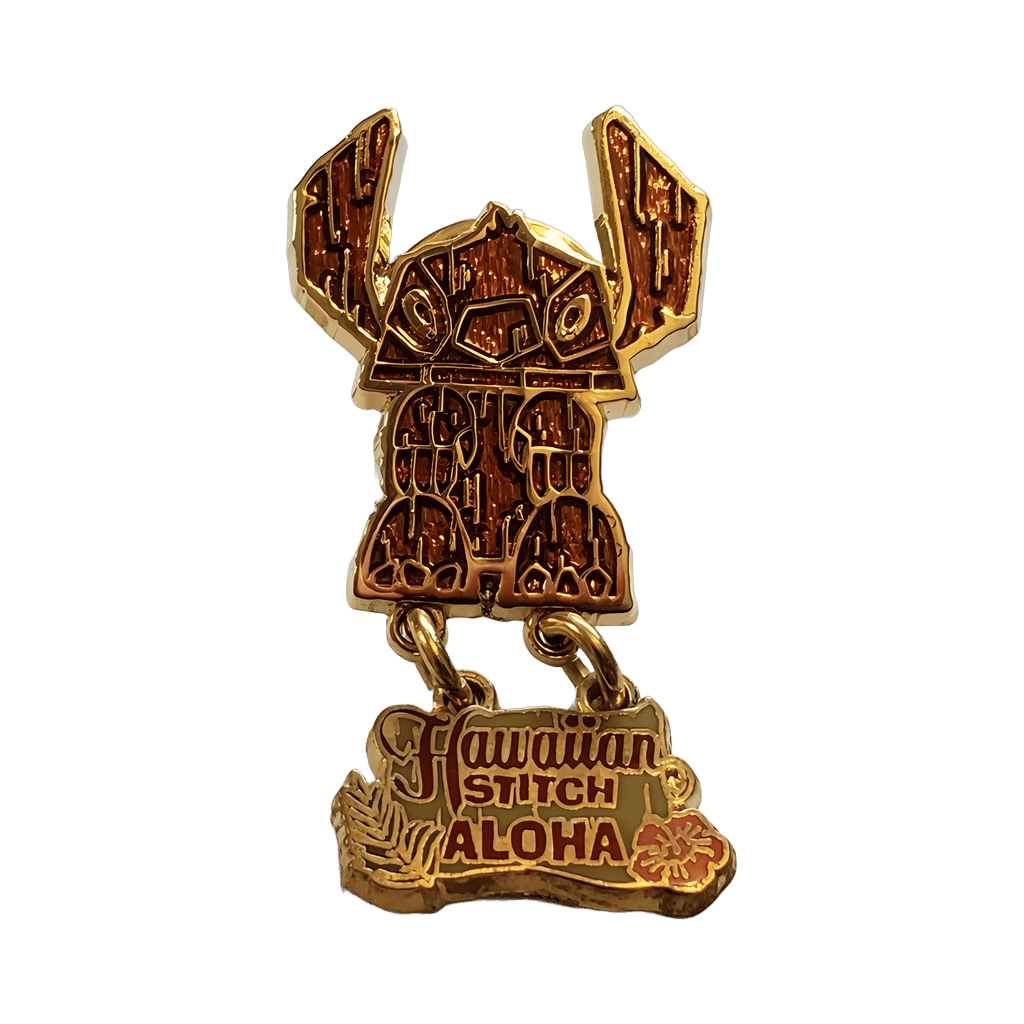 Hawaiian Stitch Aloha dangler Disney pin