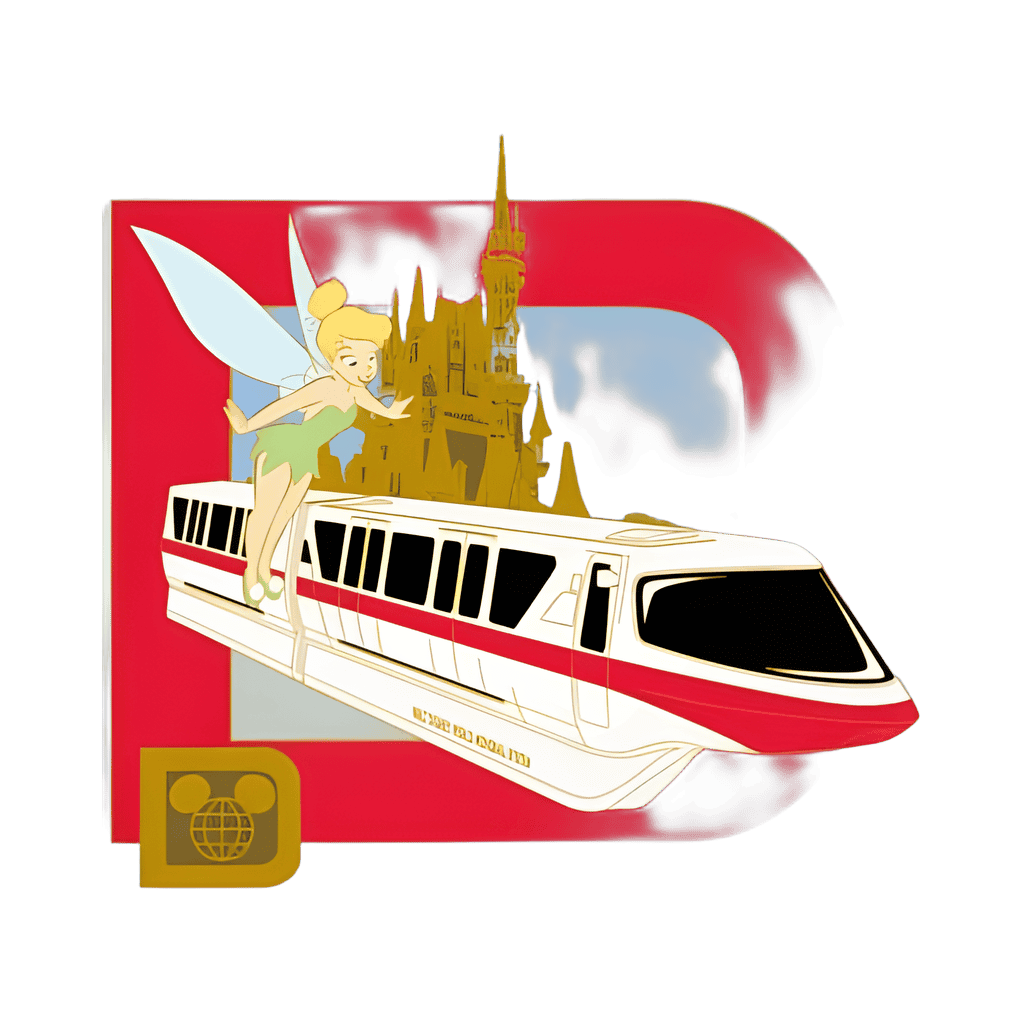 Monorail & Tinker Bell Disney pin