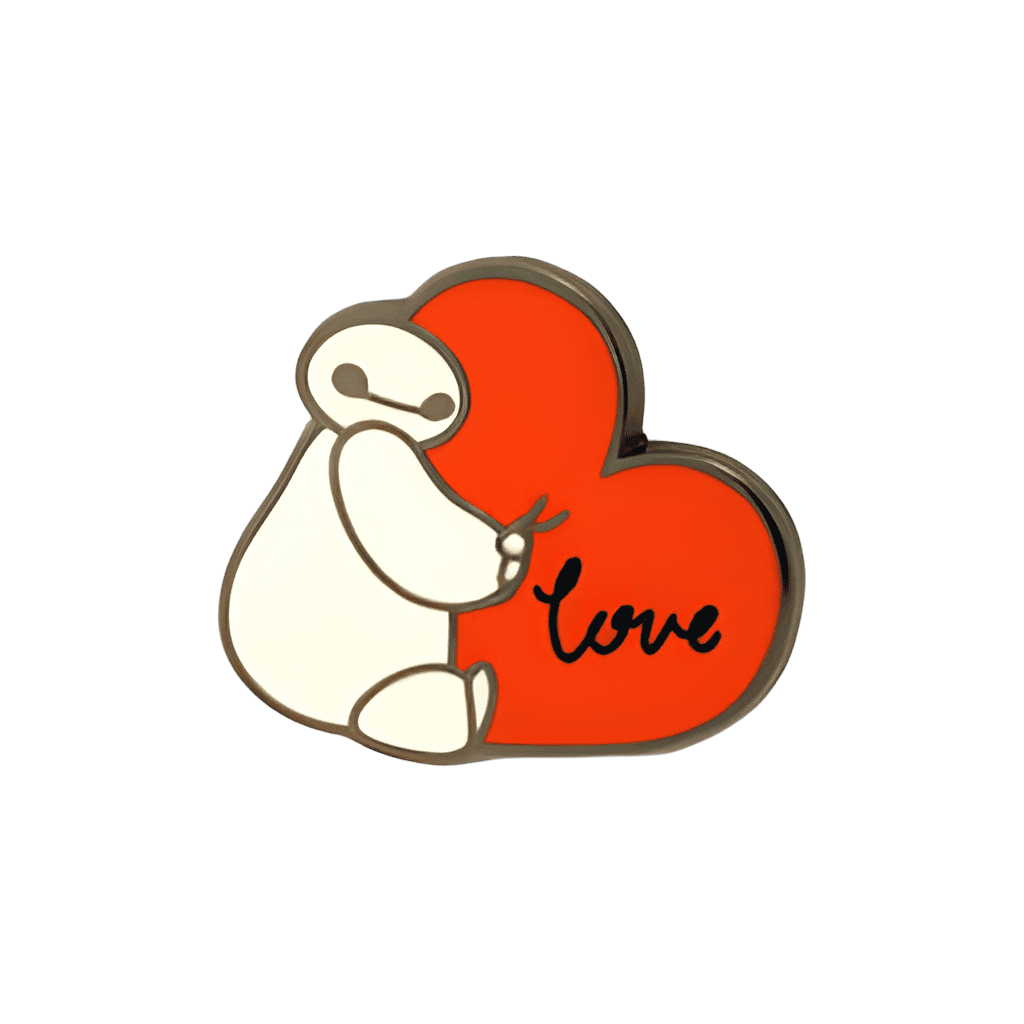 Baymax Love Heart Disney pin