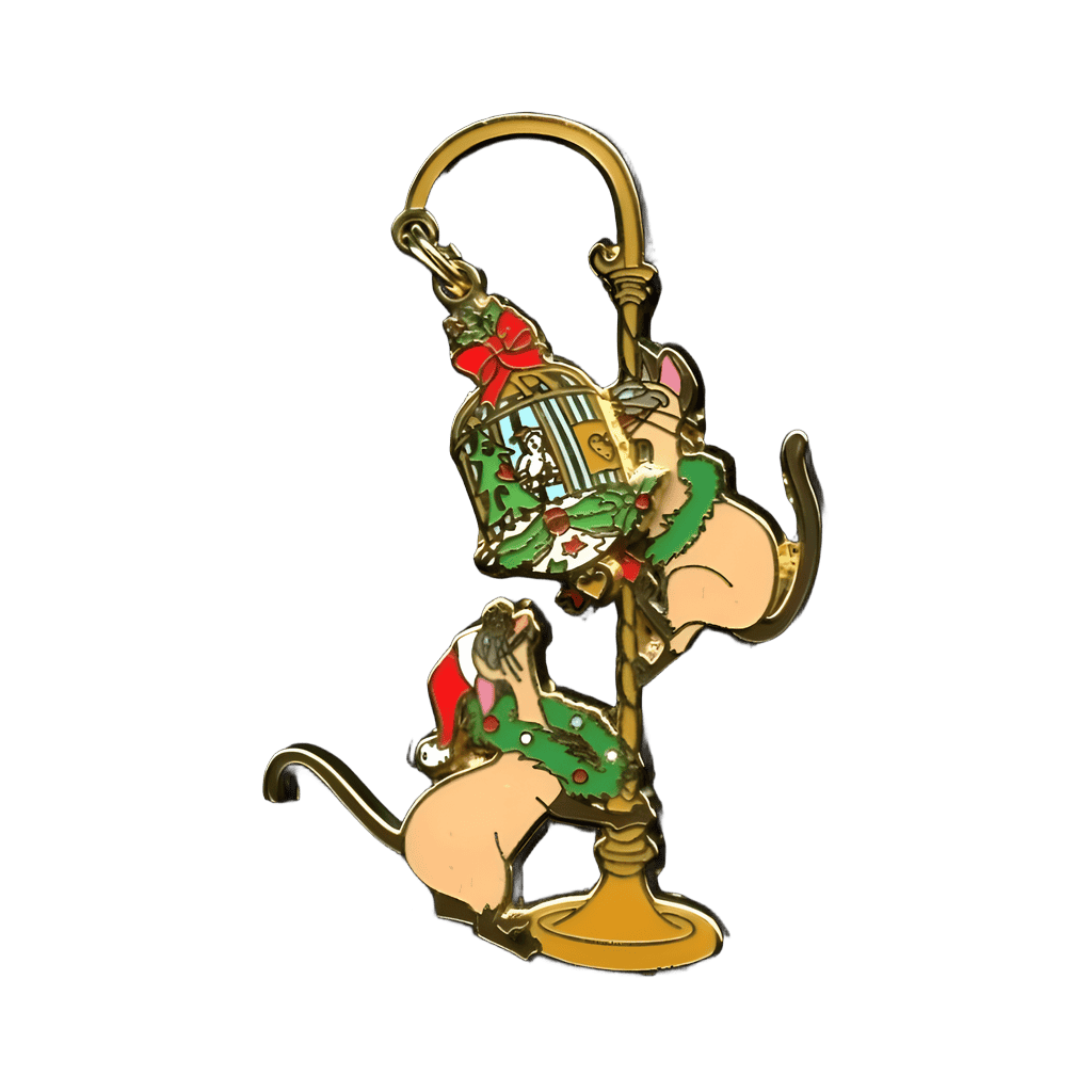 Festive Si & Am Birdcage Climb Disney pin