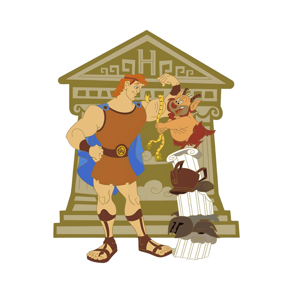Hercules and Phil Disney pin