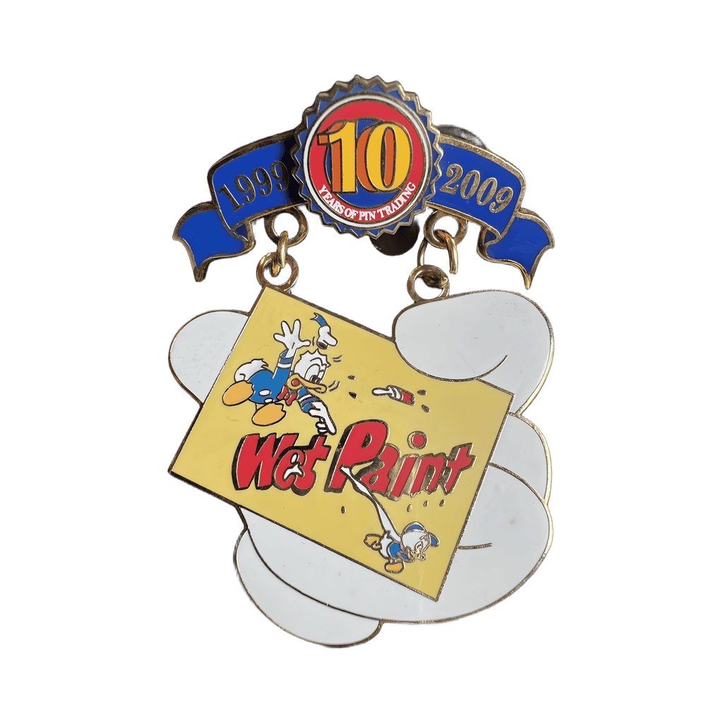 Wet Paint Sign Disney pin