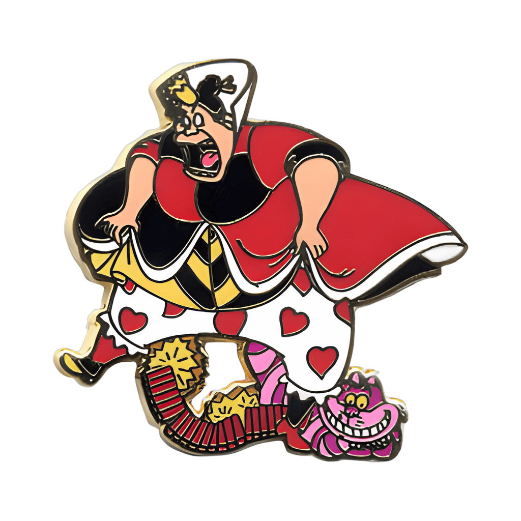 Queen of Hearts and Cheshire Cat Disney pin