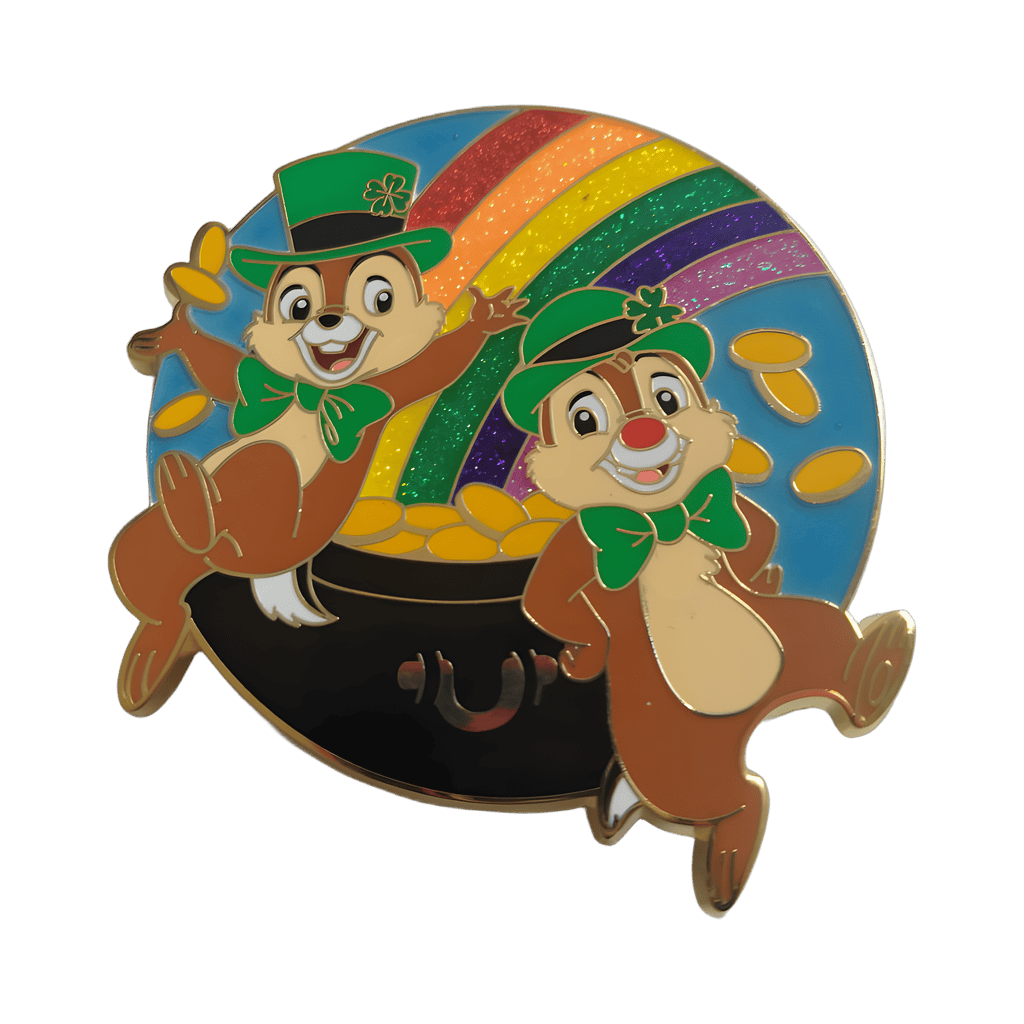 2019 - Chip and Dale with Pot o' Gold and Rainbow Disney pin