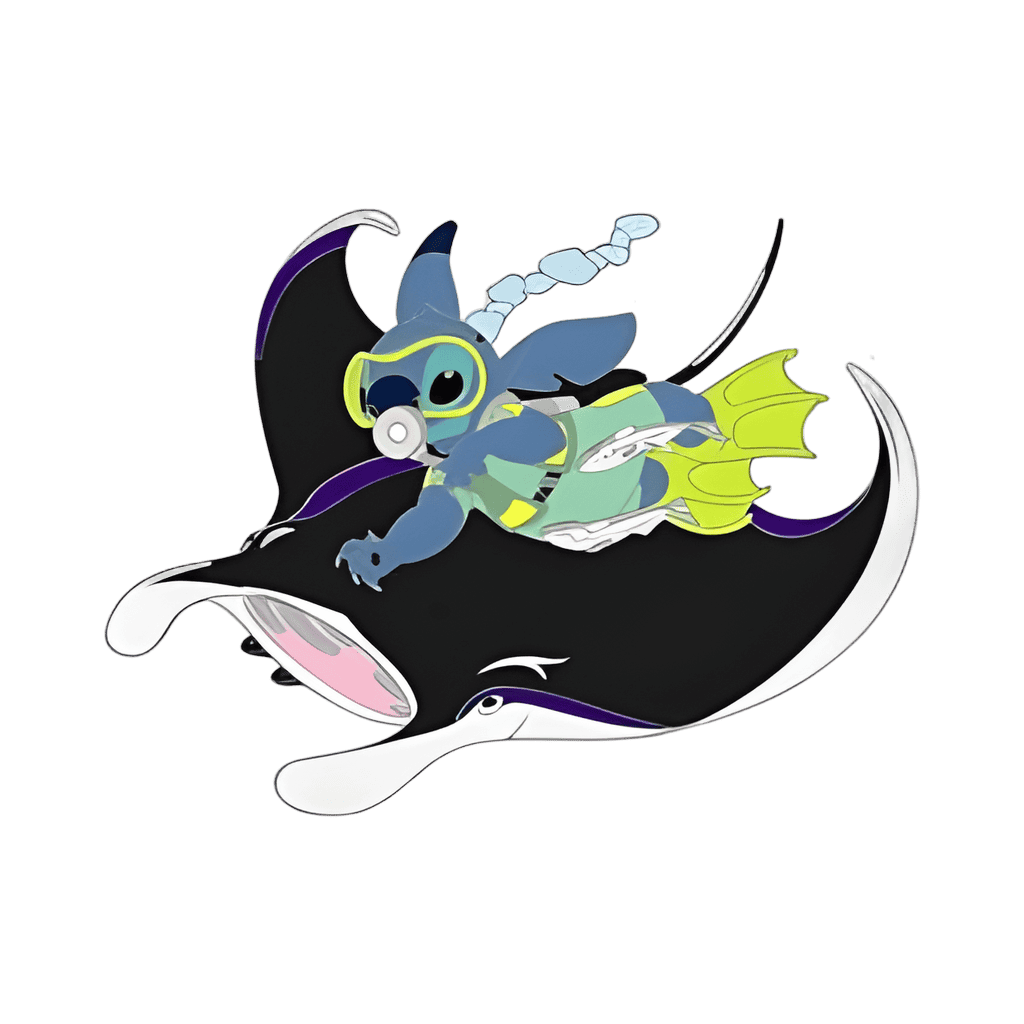 Stitch with Manta Ray Disney pin