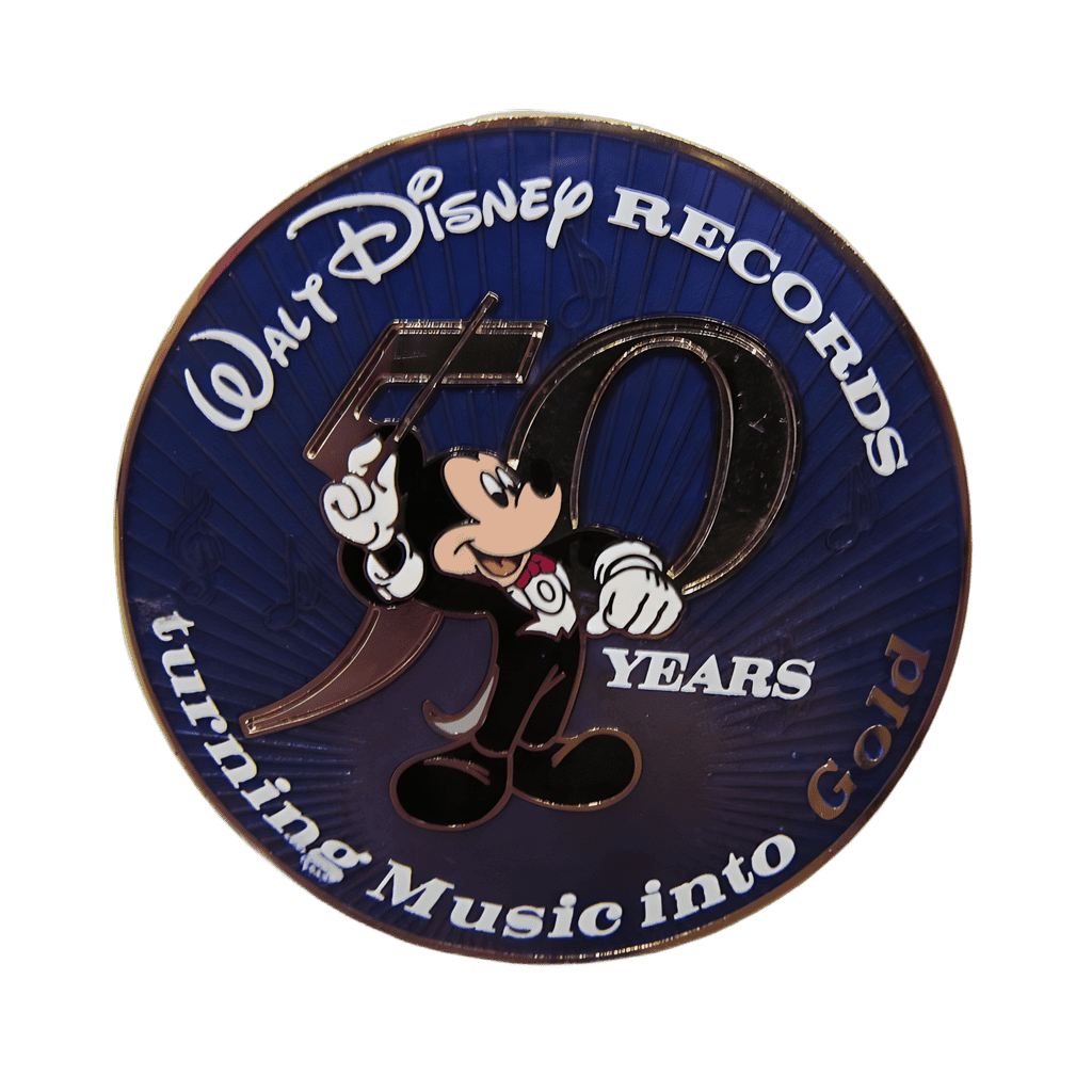 Walt Disney Records Turning Music into Gold Mickey Disney pin
