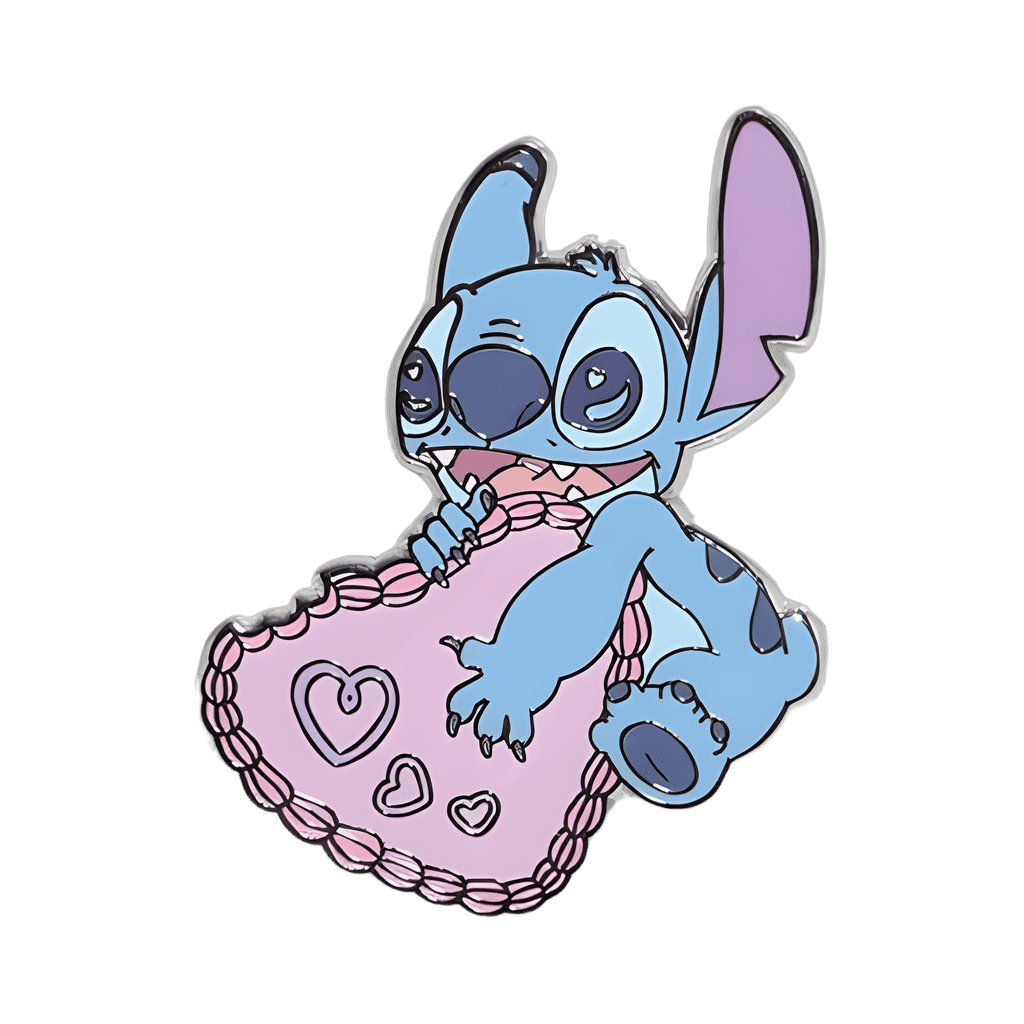 Stitch w/ Cake Heart Disney pin