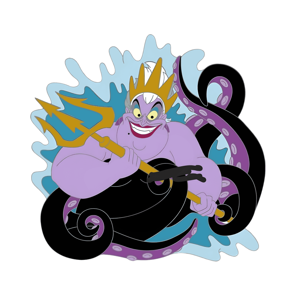 Ursula with Trident Disney pin