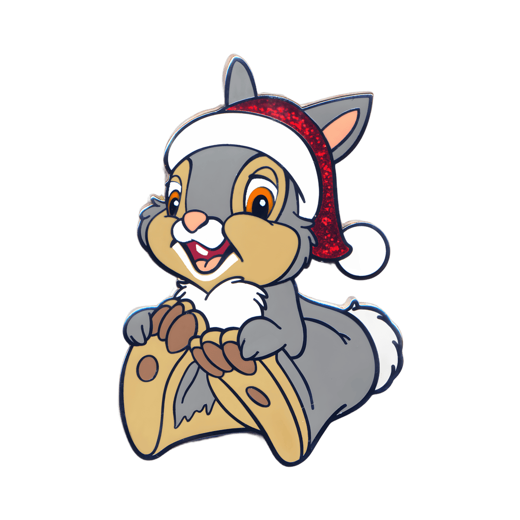 Thumper Wearing a Santa Hat Disney pin