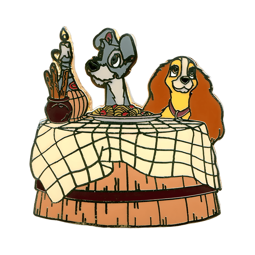 Lady & Tramp Spaghetti Scene Disney pin