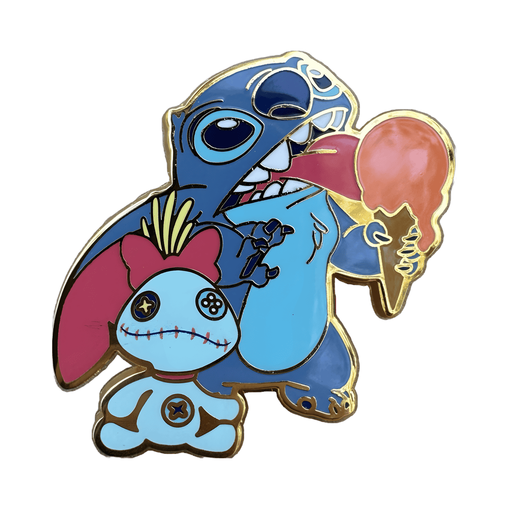 Stitch Eating Ice Cream with Scrump Disney pin