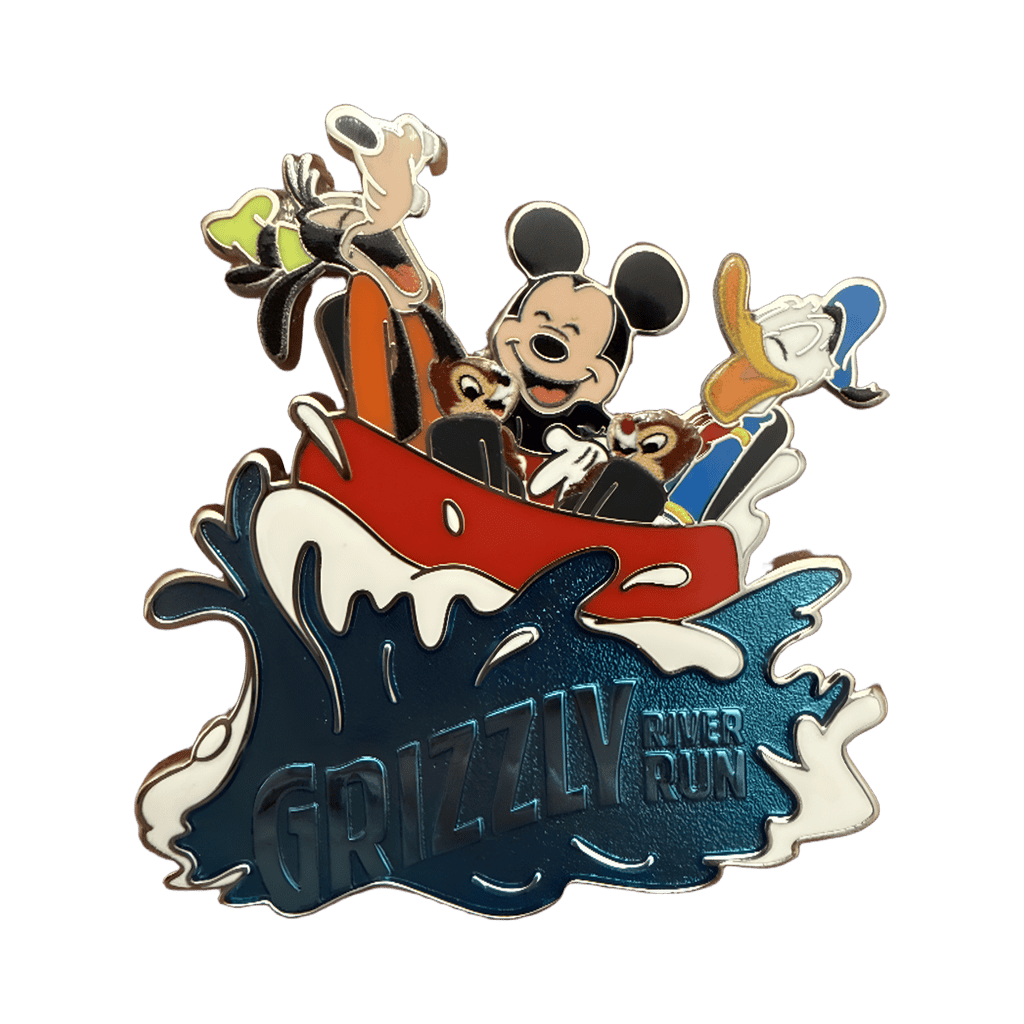 Goofy, Mickey, Donald, Chip & Dale in Raft Disney pin