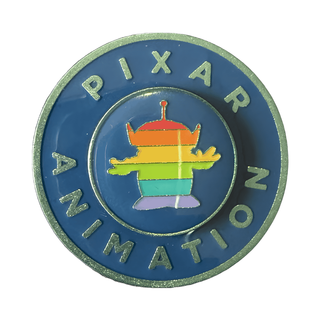 Pixar Animation Rainbow Alien Spinner Disney pin