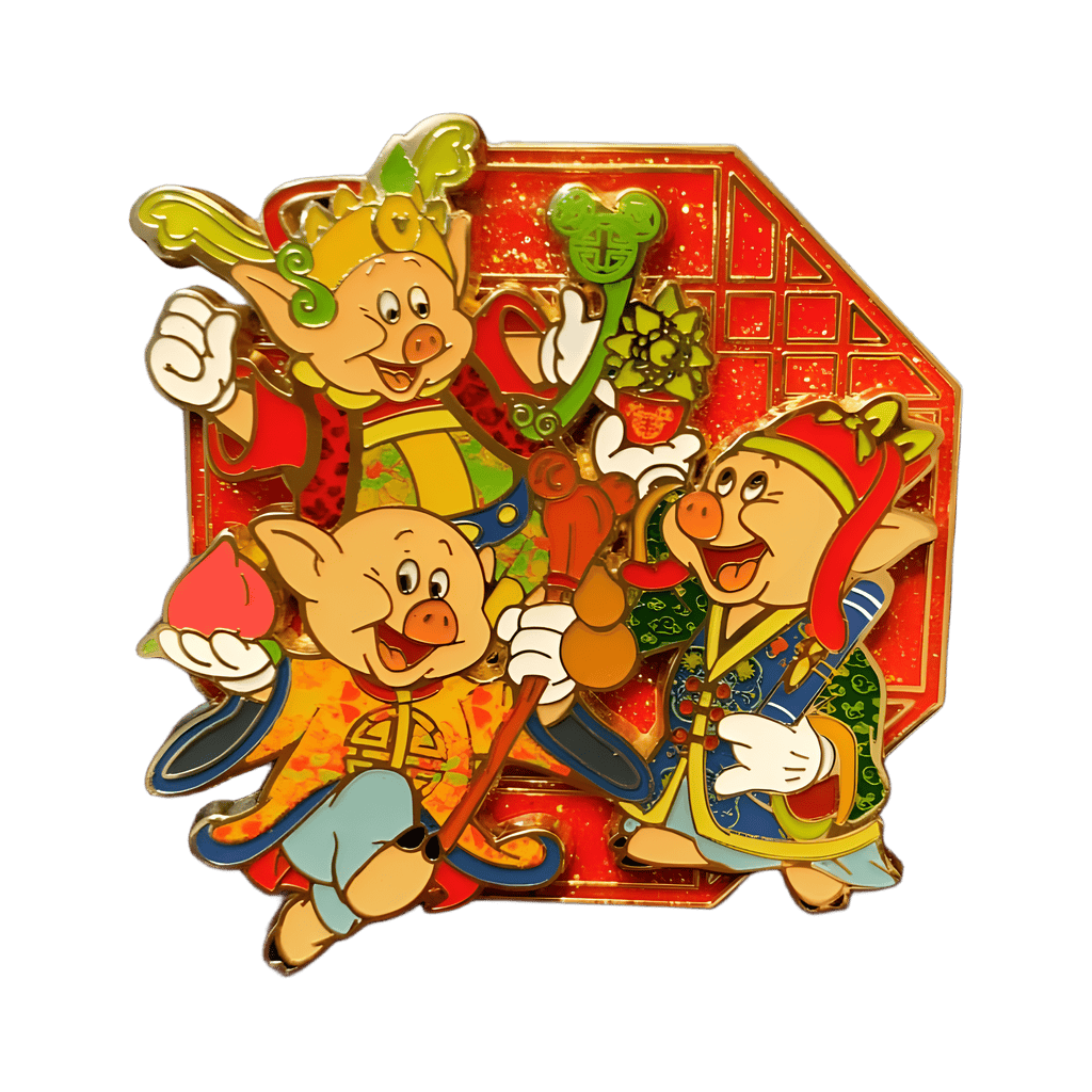 Three Little Pigs Disney pin