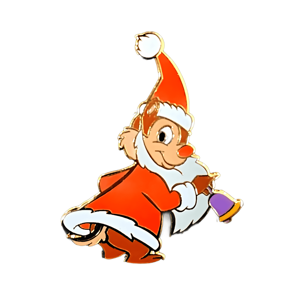 Days 21 Through 24 Pin Set - Dale as Santa with Bell Disney pin