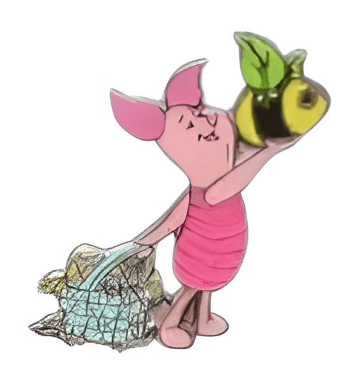 Winnie the Pooh and Piglet Easter Eggs 2 Pin Set - Piglet Disney pin