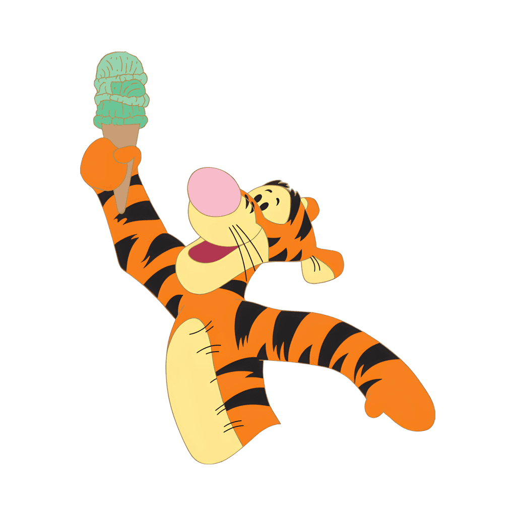 Tigger with Green Ice Cream Cone Disney pin
