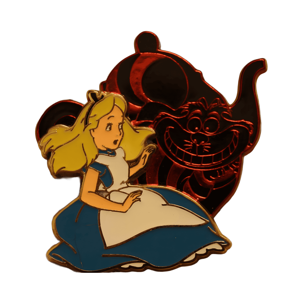 Alice and Cheshire Cat Disney pin