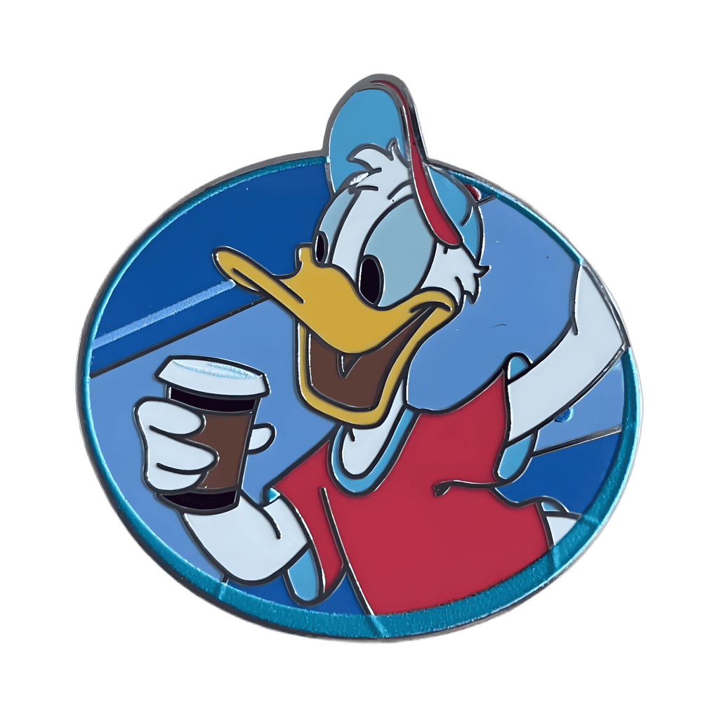 Donald Duck with Coffee Disney pin