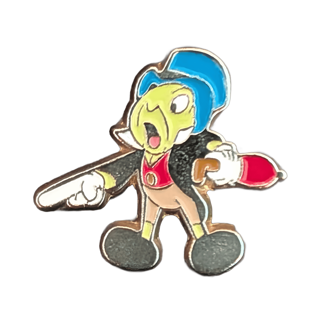 Jiminy Cricket pointing Disney pin