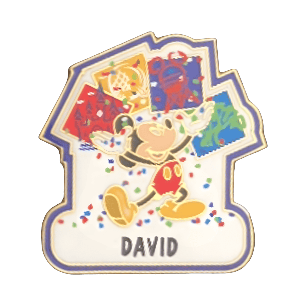 Mickey Mouse With Confetti - Four Parks Disney pin