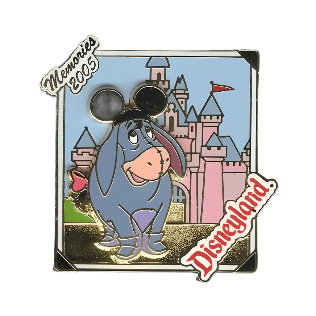 Eeyore in Front of Sleeping Beauty Castle Disney pin