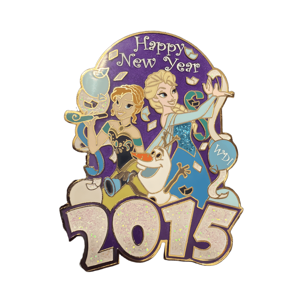 Frozen Happy New Year 2015 Disney pin
